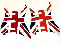 TWO BRITISH UNION JACK DESIGN PICK GUARD FITS FENDER USA MEXICO STRATOCASTER