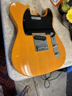 2007 FENDER SQUIER AFFINITY TELECASTER LOADED BODY LUTHIER BUTTERSCOTCH VINTAGE