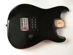 MINI STARCASTER BY FENDER STRAT STYLE BLACK ELECTRIC GUITAR BODY LOADED ST1