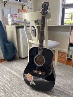 FENDER FA-115 DREADNOUGHT ACOUSTIC GUITAR - BLACK