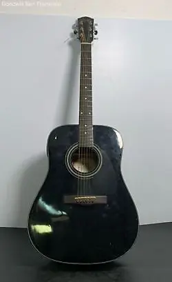 FENDER DG-11E 6 STRING RIGHT HANDED BLACK ACOUSTIC ELECTRIC GUITAR UNTESTED