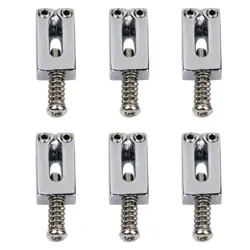 6 PCS BRIDGE TREMOLO SADDLES WRENCH FOR FENDER STRAT TELE ELECTRIC GUITAR R