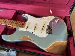 ELECTRIC GUITAR FENDER CUSTOM SHOP '69 STRATOCASTER ICEBLUE METALLIC HEAVY RELIC