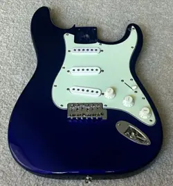 2004 BLUE SQUIER BY FENDER STRATOCASTER 60'S MINT GREEN 41MM BODY SSS VERY GOOD!