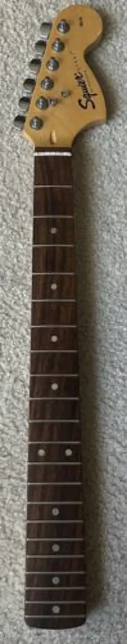 2000 FENDER SQUIER STRATOCASTER NECK - 70'S LARGER HEADSTOCK SUPER SMOOTH