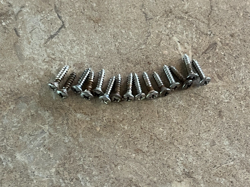 1964 1965 SET FENDER PICKGUARD SCREWS GUITAR BASS JAZZ PRECISION TELECASTER