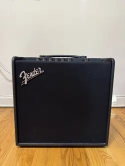 USED FENDER MUSTANG LT50 50W 1X12 GUITAR COMBO AMP BLACK W/ AMP COVER