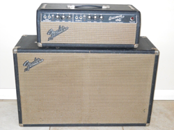 VINTAGE 1965 BLACKFACE FENDER BASSMAN AMP AMPLIFIER & CABINET OXFORDS FREE SHIP!