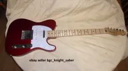 2013 FENDER DELUXE NASHVILLE TELECASTER CANDY APPLE RED WITH GIG BAG PAPERWORK