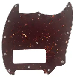 GUITAR PICKGUARD FOR FENDER SERIES MUSTANG P90 STYLE 4 PLY BROWN TORTOISE