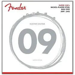 FENDER 250L SUPER 250 NICKEL-PLATED STEEL ELECTRIC GUITAR STRINGS - LIGHT