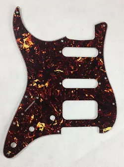 FOR US FENDER LEFT HAND STRATOCASTER SSH STRAT GUITAR PICKGUARD, BROWN TORTOISE
