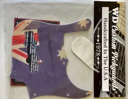 CUSTOM PICKGUARD FOR FENDER USA DELUXE1998-PRESENT 22 FRET J BASS. RELIC OZ FLAG