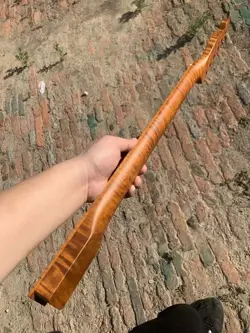 TIGER ROASTED FLAME MAPLE ELECTRIC GUITAR NECK 22 FRET FOR FENDER TELE GUITAR