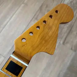 JAGUAR MUSTANG  STAINLESS ROASTED MAPLE NECK 24” SHORT SCALE FITS FENDER JM02BS4