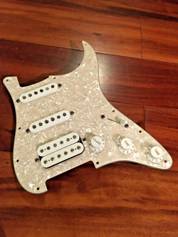 FENDER DH-1 HUMBUCKER ALNICO TEX MEX STRAT PICKUPS STRATOCASTER PEARL PICKGUARD