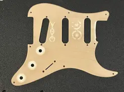 FENDER STRATOCASTER SSS 8-HOLE PICKGUARD 1-PLY HEAVY RELIC AGED WHITE