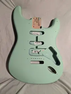 2021 FENDER AMERICAN PERFORMER STRAT BODY - SATIN SURF GREEN - NEARLY PERFECT!