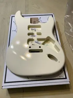 USA FENDER JEFF BECK STRATOCASTER STRAT BODY, GUITAR OLYMPIC WHITE