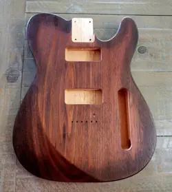 TELECASTER-STYLE GUITAR BODY, RED GRANDIS, P90