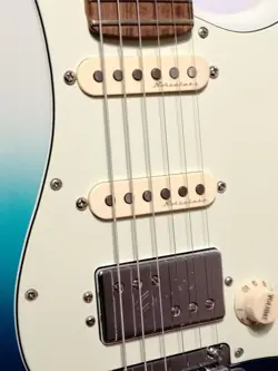 FENDER MEXICO PLAYER PLUS ST BELAIR BLUE ELECTRIC GUITAR USED