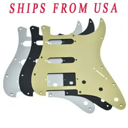 MATTE ST HSS PICKGUARD METAL ANODIZED PICK GUARD FITS AMERICAN FENDER STRAT