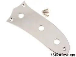 FENDER PLAYER II MUSTANG SERIES CHROME CONTROL PLATE   SCREWS, ELECTRIC GUITAR.