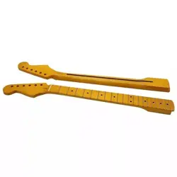 YELLOW 22 FRETS LEFT HAND ELECTRIC GUITAR NECK CANADA MAPLE FOR FENDER ST PART