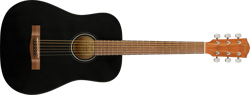 FENDER FA-15 3/4 SIZE STEEL STRING ACOUSTIC GUITAR W/ GIG BAG BLACK