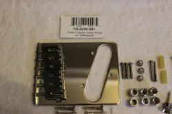 FENDER/GOTOH TELECASTER NICKEL BODY HARDWARE SET MODERN GTC202 6-SADDLE BRIDGE