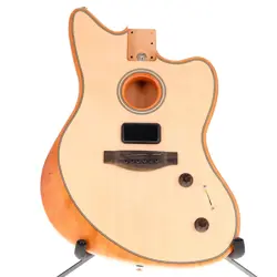 FENDER AMERICAN ACOUSTASONIC JAZZMASTER BODY NATURAL FINISH BAD ELECTRONICS