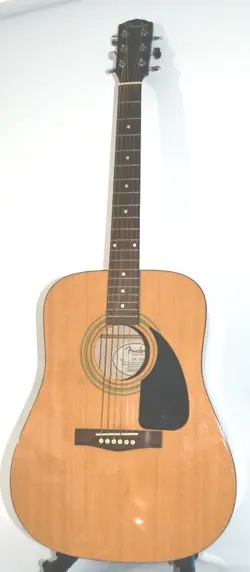 FENDER FA-100 ACOUSTIC GUITAR GREAT CONDITION PRO SETUP CASE.