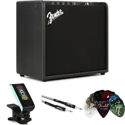 FENDER MUSTANG LT 25 1 X 8-INCH 25-WATT COMBO AMP ACCESSORIES BUNDLE