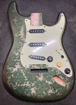 STRATOCASTER PAISLEY BODY - ALDER - SSS ROUTING “FITS@FENDER SPECS”