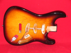 FENDER 2009 USA SUNBURST ERIC JOHNSON SIGNATURE STRATOCASTER BODY