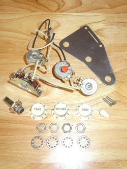 FENDER 2009 USA WHITE ERIC JOHNSON SIGNATURE STRATOCASTER CONTROL POTS HARNESS