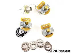 FENDER GEDDY LEE JAZZ BASS POTS  JACK, VOLUME TONE BASS GUITAR PARTS.