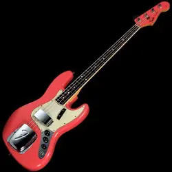 FENDER CUSTOM SHOP 1966 JAZZ BASS JOURNEYMAN RELIC FIESTA RED 2023