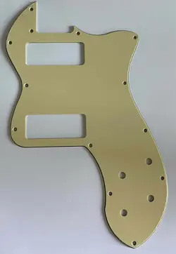 FOR FENDER TELE CLASSIC PLAYER THINLINE P90 GUITAR PICKGUARD,3PLY VINTAGE YELLOW