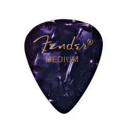 PLECTRUMS, CELLULOID MEDIUM PICKS, PURPLE MOTO, 351 SHAPE, FENDER, PACK