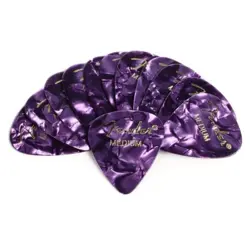 CELLULOID MEDIUM PICKS, PURPLE MOTO, 351 SHAPE, FENDER, PACK OF 12