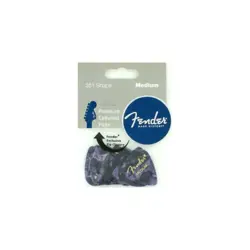 PICKS, PURPLE MOTO, 351 SHAPE, FENDER, PACK OF