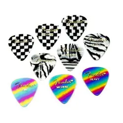 FENDER 351 SHAPE GRAPHIC PICKS, 12 PACK, MEDIUM