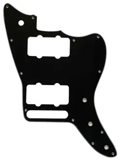 GUITAR PICKGUARD FOR FENDER US AMERICAN SPECIAL JAZZMASTER STYLE 3 PLY BLACK