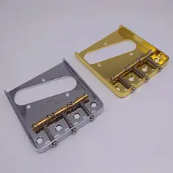 6 STRING ELECTRIC GUITAR BRIDGE VINTAGE GOLD CHROME FOR FENDER TELECASTER GUITAR