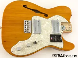 FENDER AV II AMERICAN VINTAGE 1972 TELE THINLINE ASH LOADED BODY AGED NATURAL