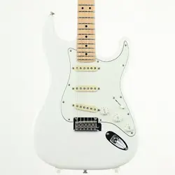 FENDER MEXICO PLAYER STRATOCASTER POLAR WHITE USED 2018 ALDER BODY W/SOFT CASE