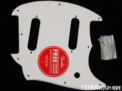 FENDER SQUIER SONIC MUSTANG SERIES PICKGUARD GUITAR PARTS WHITE