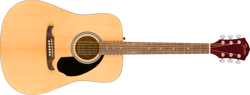 FENDER FA-125 DREADNOUGHT ACOUSTIC GUITAR NATURAL W/ BAG