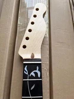 22 FRET ELECTRIC GUITAR NECK FLOWER OF LIFE ROSEWOOD FRETBOARD FOR FENDER TELE